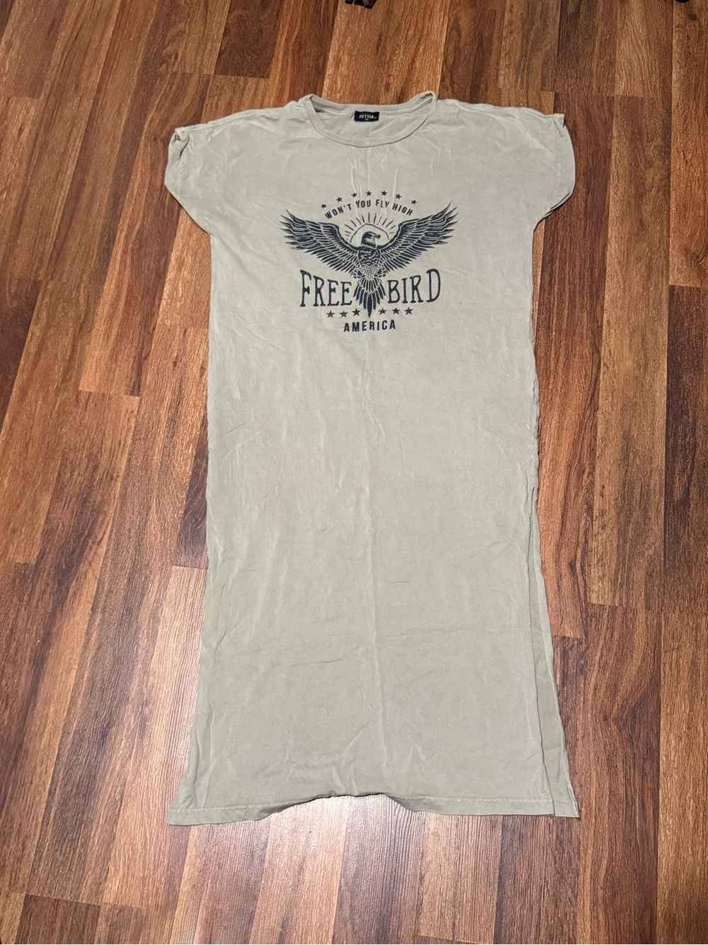 Free Bird America Bird T- shirt dress